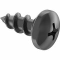 Bsc Preferred Screws for Particleboard and Fiberboard Rounded Head Black-Oxide Steel No 10 Screw 1/2 L, 100PK 91555A129